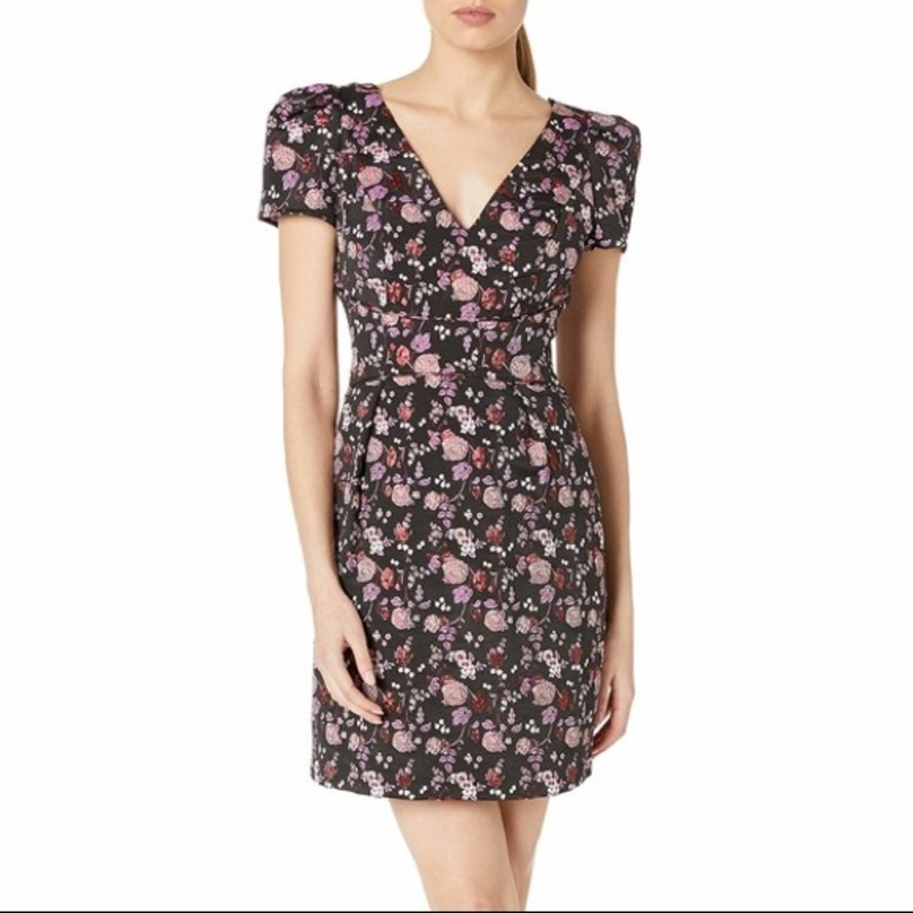Adrianna Papell Ditsy Floral High Low Dress - Picture 4 of 9